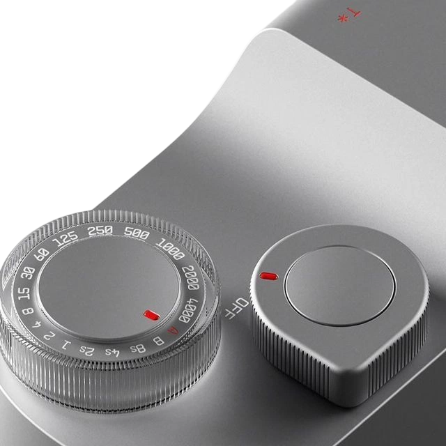 Camera shutter dial detail