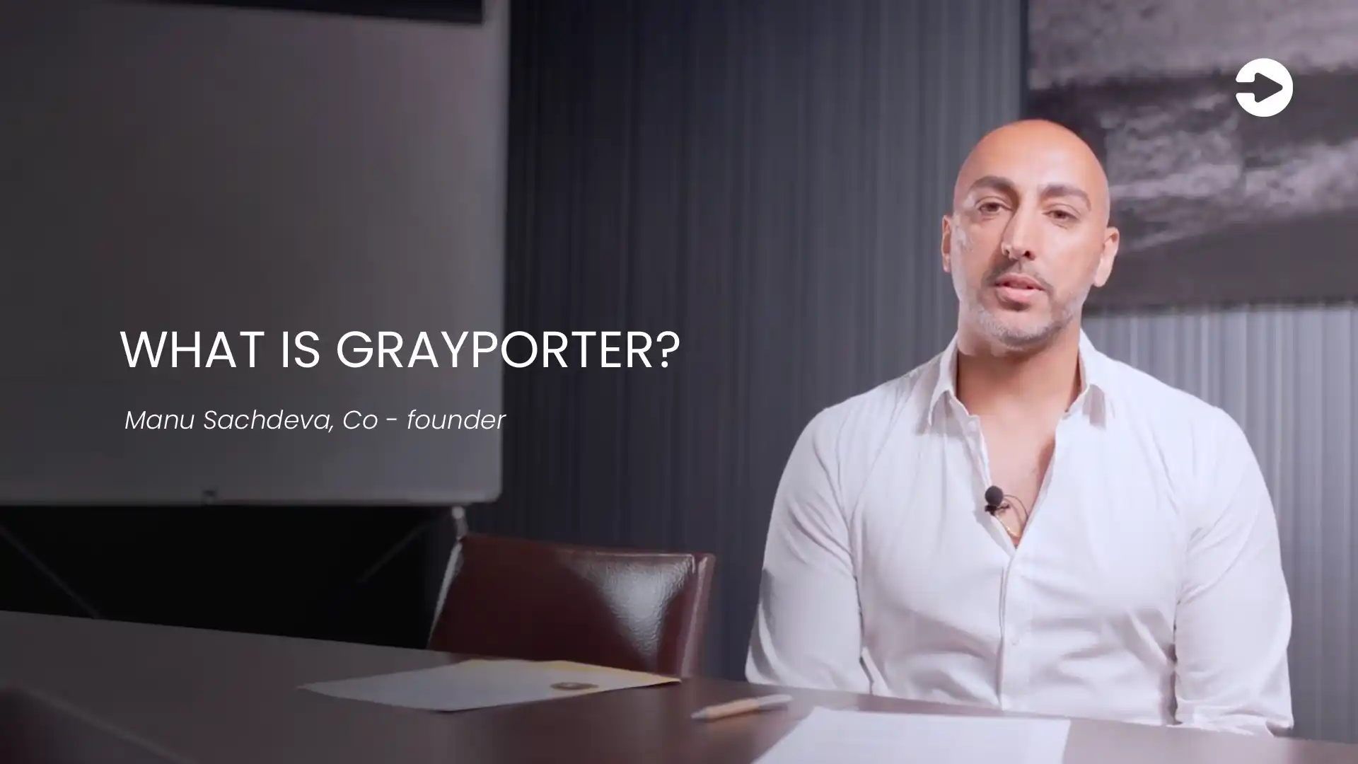 Preview of the Grayporter founder story video