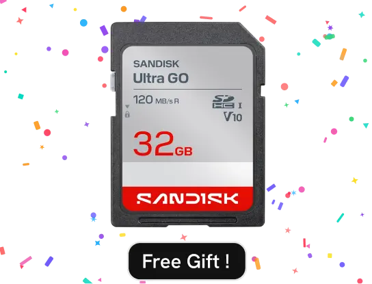 Free SanDisk Ultra GO 32GB SD memory card